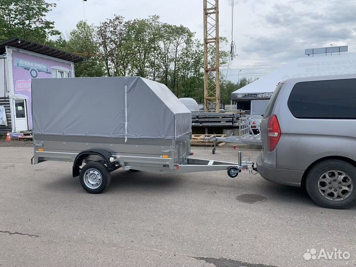 Прицеп сст 7132-8К-Ш Moto (Подъемный тент + Ложеме