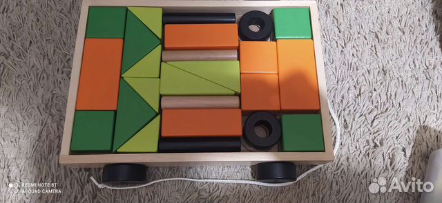 Игровые кубики с тележкой