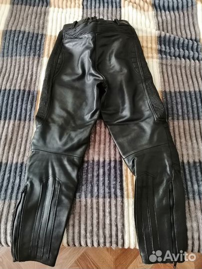 Мото штаны кожаные