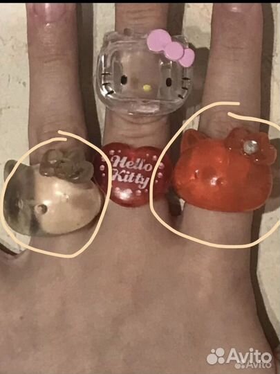 Кольцо hello kitty
