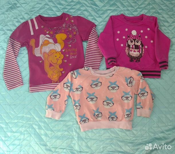 Вещи на девочку пакетом 74-92