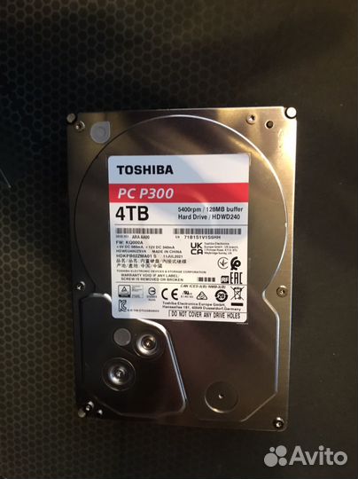 Жесткий диск Toshiba PC P300 4Tb