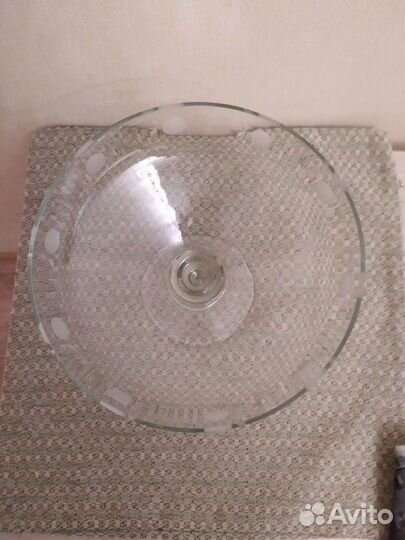 Ваза для фруктов 50-е хх века СССР. Стекло