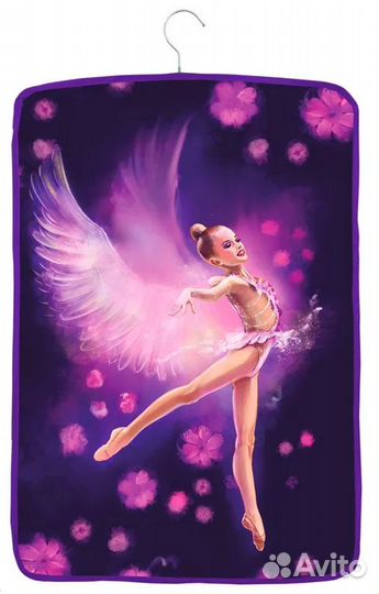 Чехол для одежды (ткань п/э, фиолетовый/сиреневый)