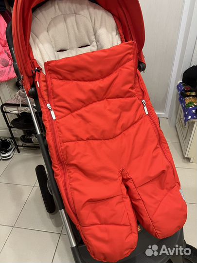 Коляска stokke trailz terrain RED, торг уместен