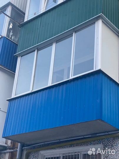 Остекление балконов, крыши, обшивка