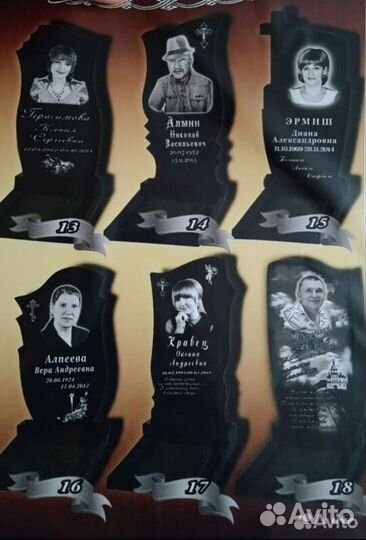 Памятники и установки оградки