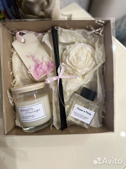 Подарочный набор (аромасвечи, саше, диффузор)