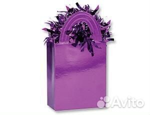 Грузик д/шара Сумочка фиолетовый 160гр