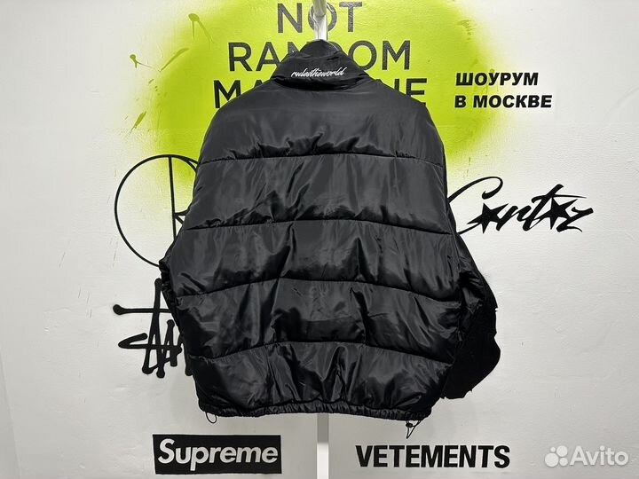 Пуховик черный Corteiz Теплый/В наличии