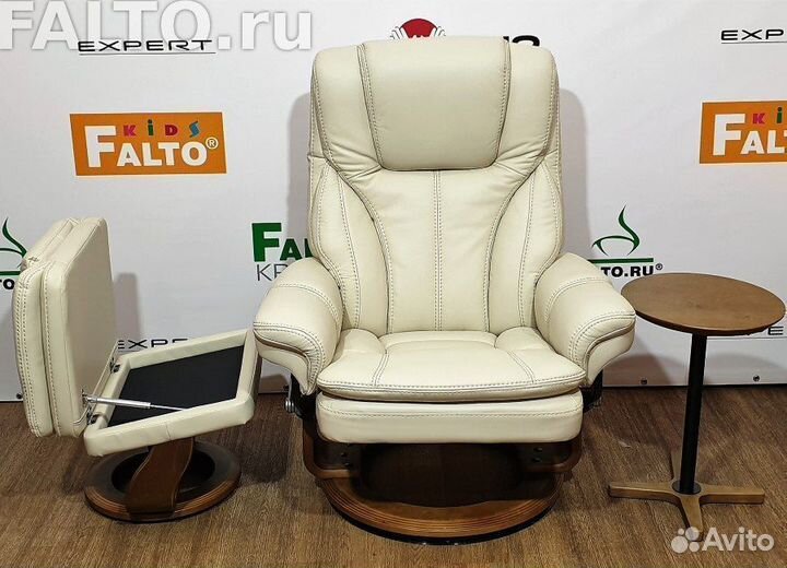 Механический реклайнер с пуфом для ног Relax Hana