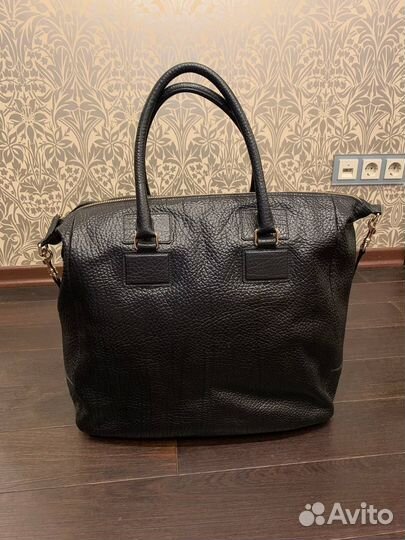 Черная кожаная сумка Jil Sander (оригинал)