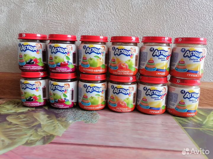 Детское фруктовое пюре агуша