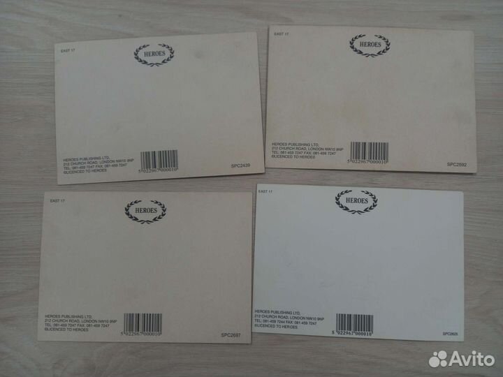 Открытки материалы группа East 17 Ист 17