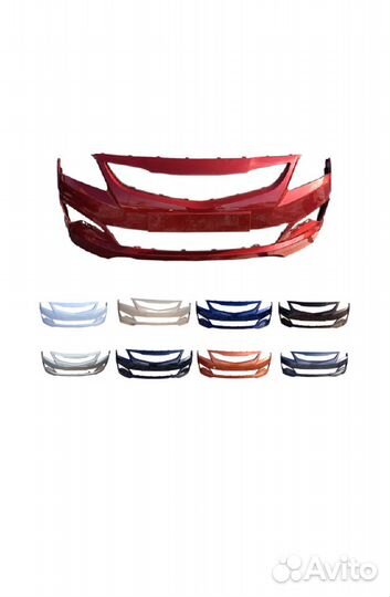 Хендай Солярис бампер передний (2014 - 2017) новый