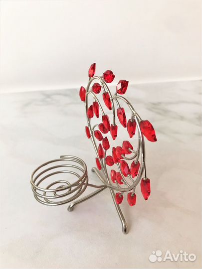 Подсвечник Сердце Swarovski Оригинал Кристаллы