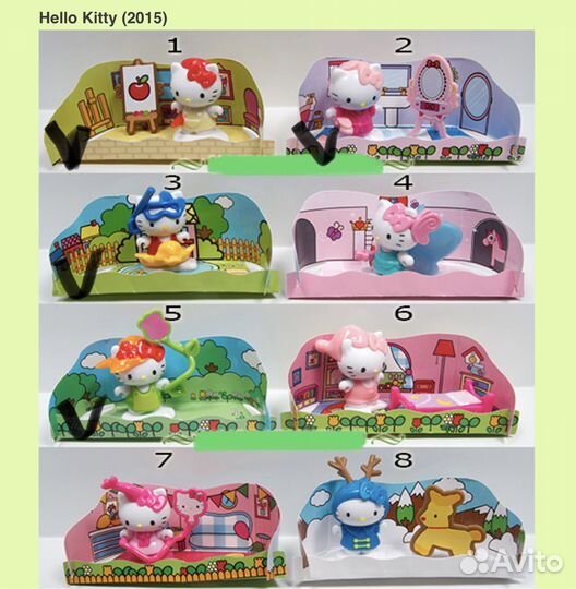 Hello Kitty киндер, единички, новые