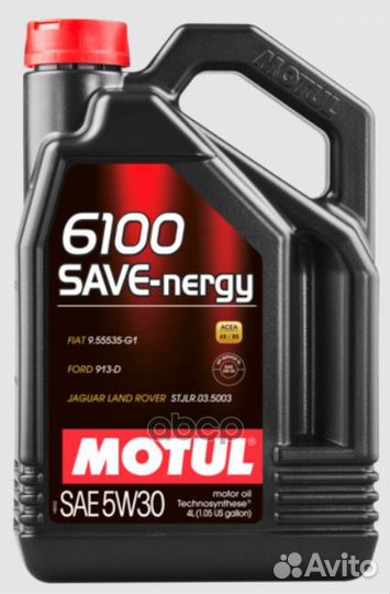 Масло моторное 5W30 motul 4л синтетика 6100 SAV