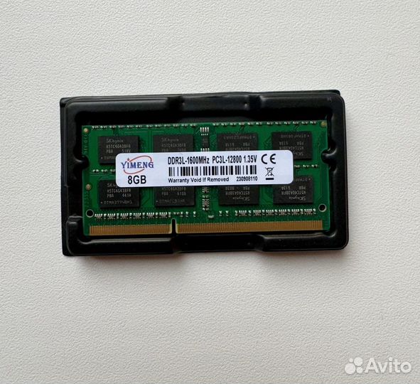 Оперативная память 8gb DDR3L sodimm ноутбук