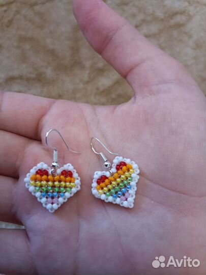 Серьги из бисера