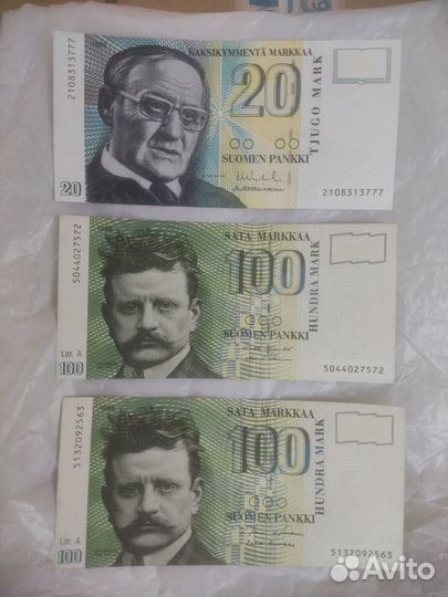 Банкноты.Сейшелы.Финляндия.Индия.Шри Ланка