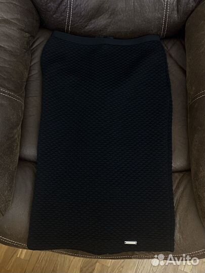 Юбка итальянская,черная, размер M