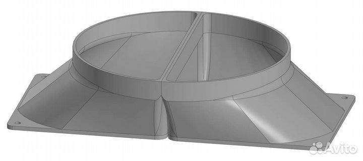 Воздуховод для майнеров 200/2х120 мм antminer