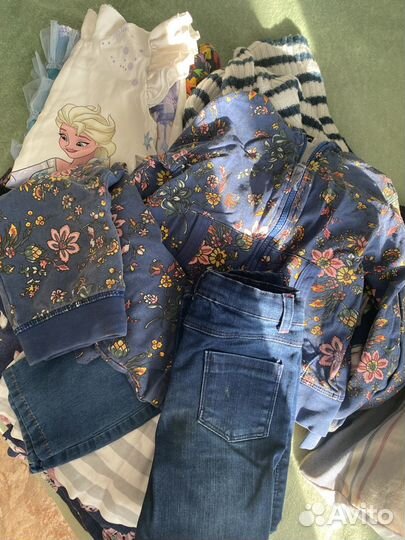 Вещи пакетом на девочку 104 110