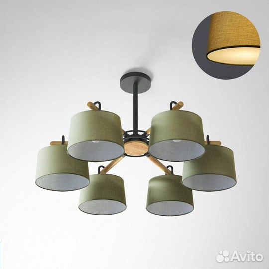 Люстра на штанге Imperiumloft Even Green even01