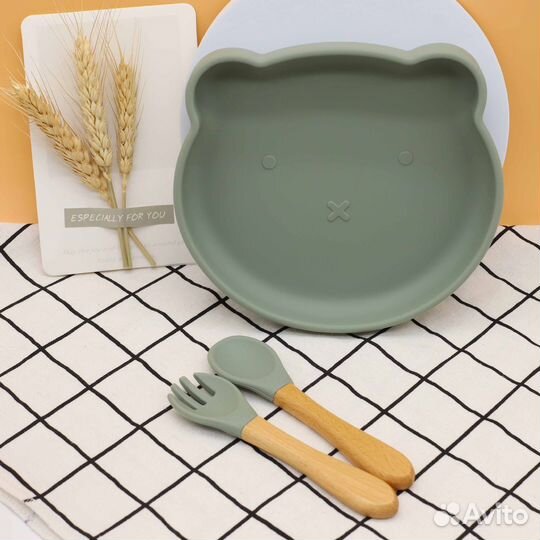 Детские тарелки для еды. силиконовая посуда