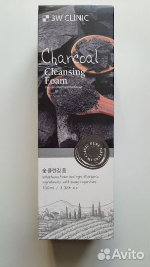 3W clinic, Charcoal Cleansing Foam, 100 мл