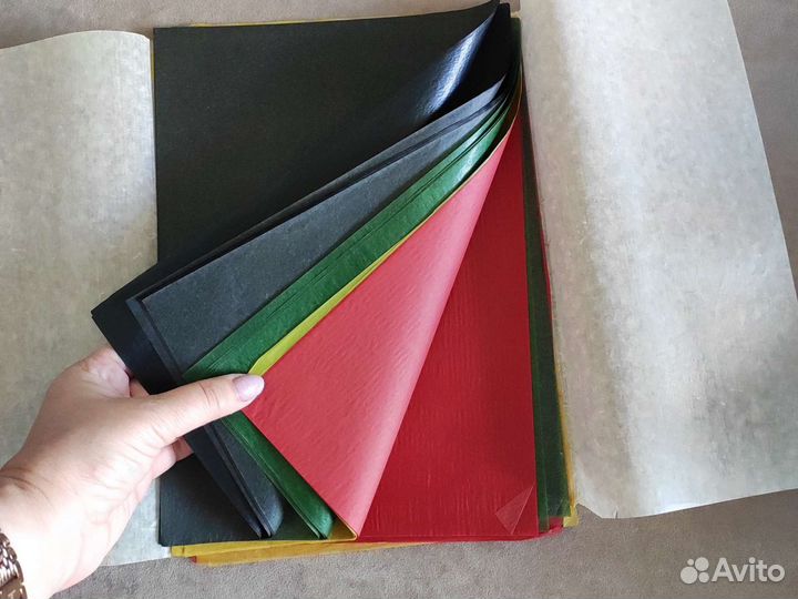 Копирка чёрная, цветная