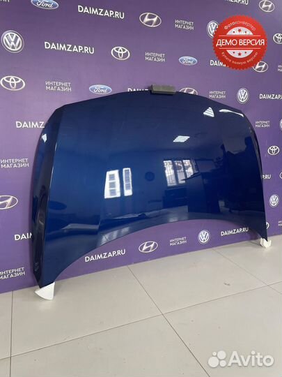 Капот Hyundai Solaris 1 рестайлинг (2015) синий