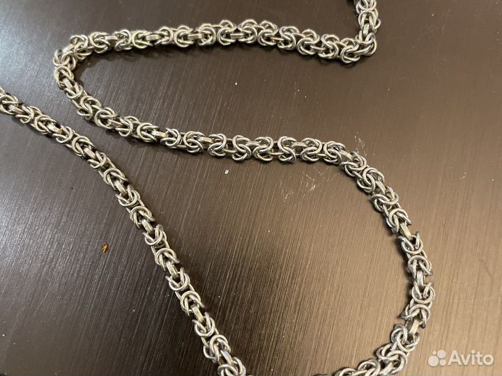 Серебряная цепь женская