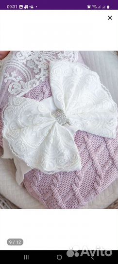 Уголок и бант на выписку 