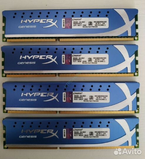 4Gbx4 Kingston Hyper dimm PC3-12800 1600MHz (KHX1
