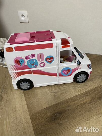 Стульчик кроватка коляска скорая помощь Barbie