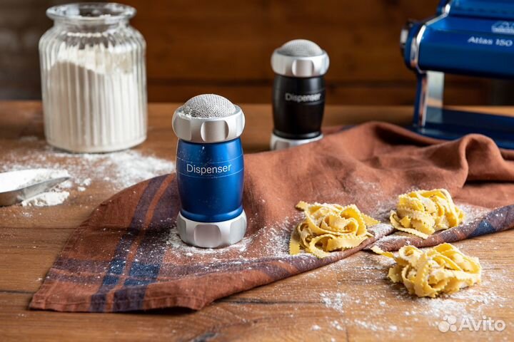 Сито для муки какао пудры Marcato Dispenser синий