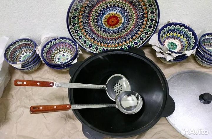 Казан чугунный с печкой