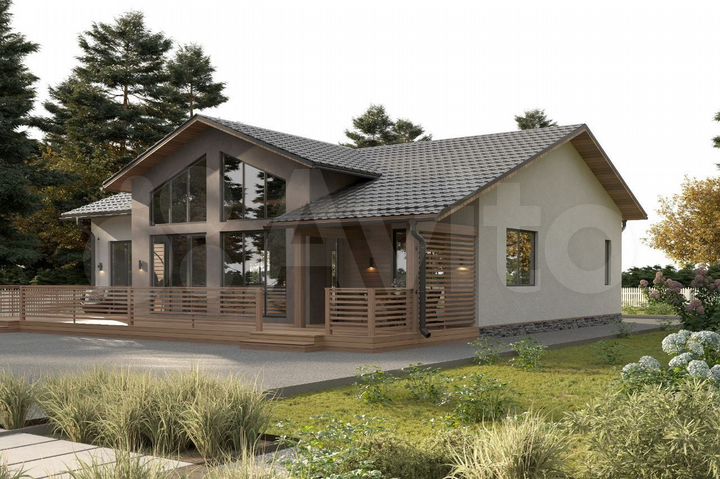 Дом 222 м² на участке 10 сот.