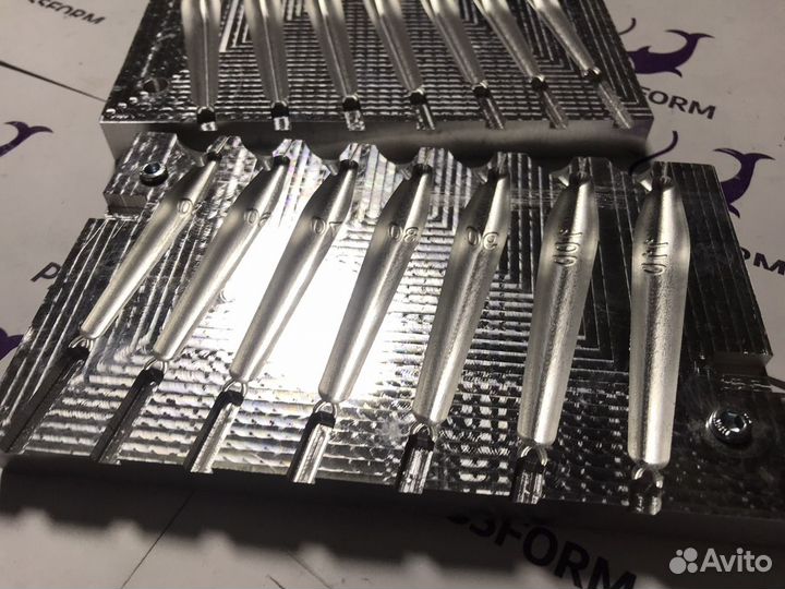 Форма чпу для литья грузил (Торпеда №1)