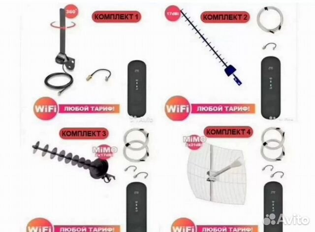 Комплект 4G Wifi модем + Антенна Х-05