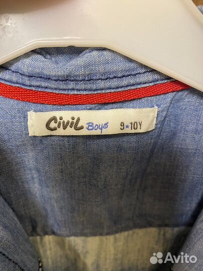 Джинсовая рубашкана мальчика