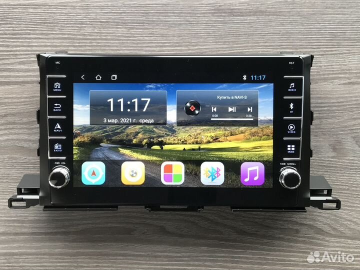 Магнитола Toyota Highlander 3 + физические кнопки