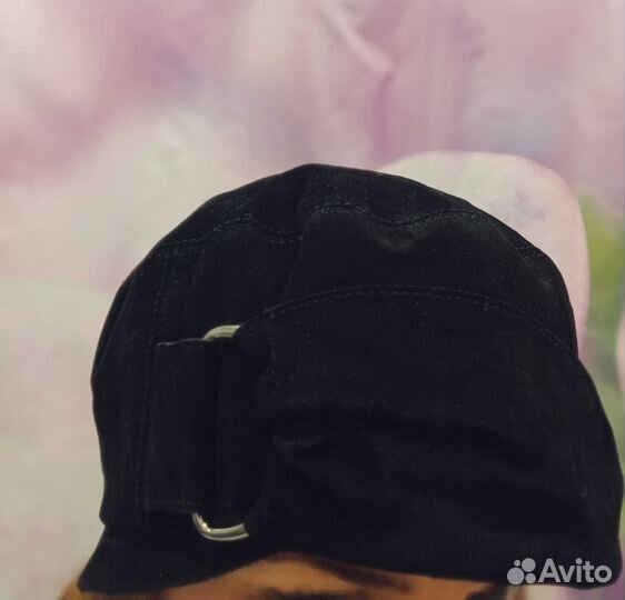 Шапка из натуральной замши