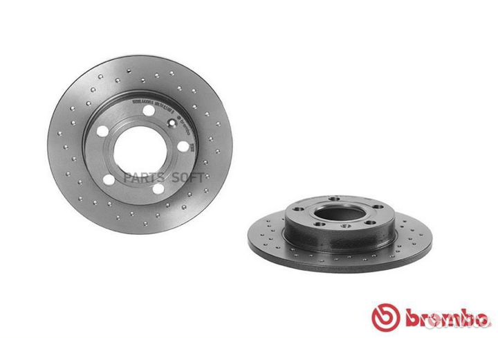 Brembo 08.9136.1X Диск торм. задн. Xtra 245x10 5 о