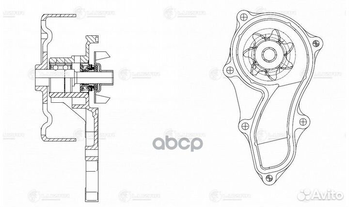 LWP 2320 luzar Насос водяной Honda Accord (03)