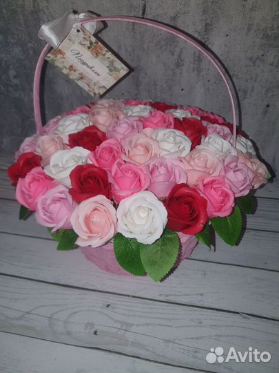 Букеты из мыльных цветов