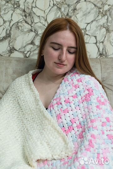 Мягкие пледы ручной работы