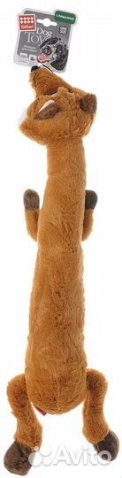 GiGwi Игрушка Лиса с большой и малой пищалкой,ткан